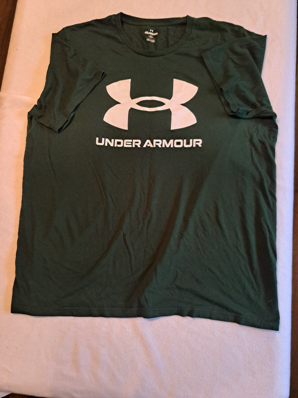 Under Armour Men's Logo Tee in Forest Green Size 4XL